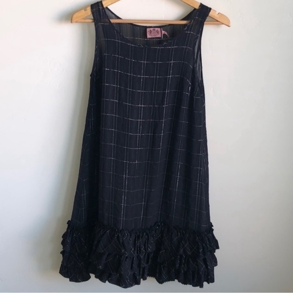 Juicy Couture Ruffle Hem Sleeveless Shift Dress - Picture 3 of 9